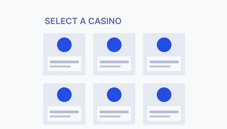 Step 1: Choose an online casino and complete registration.